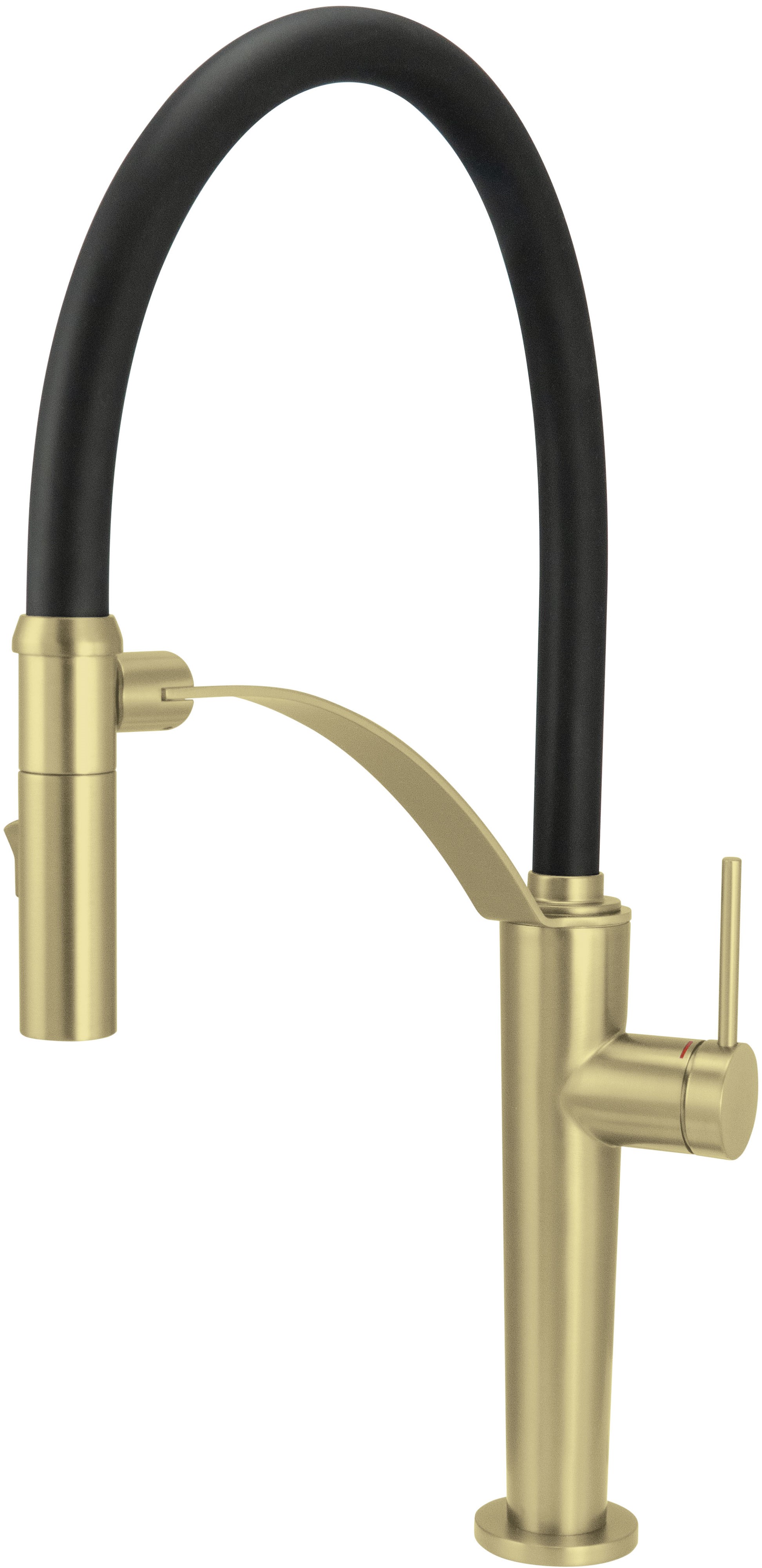Deante Corda grifo de cocina de pie negro-oro/oro arcaico BRC_R72M