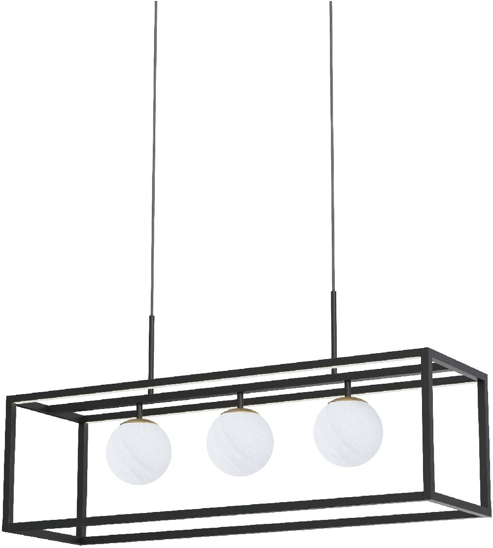 Zuma Line Piro lámpara colgante 3x9 W negro MD3115-3-3BT