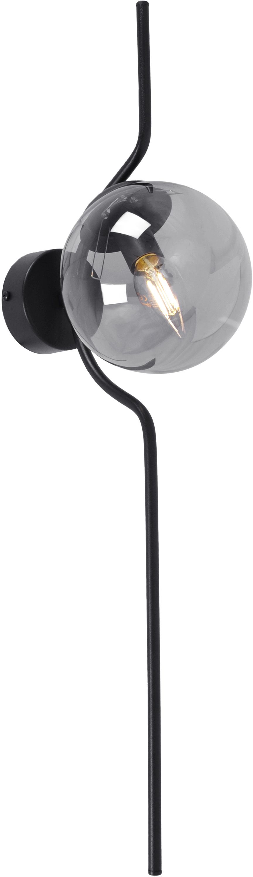 Kaja Neva lámpara de pared 1x40 W negro-grafito K-5331