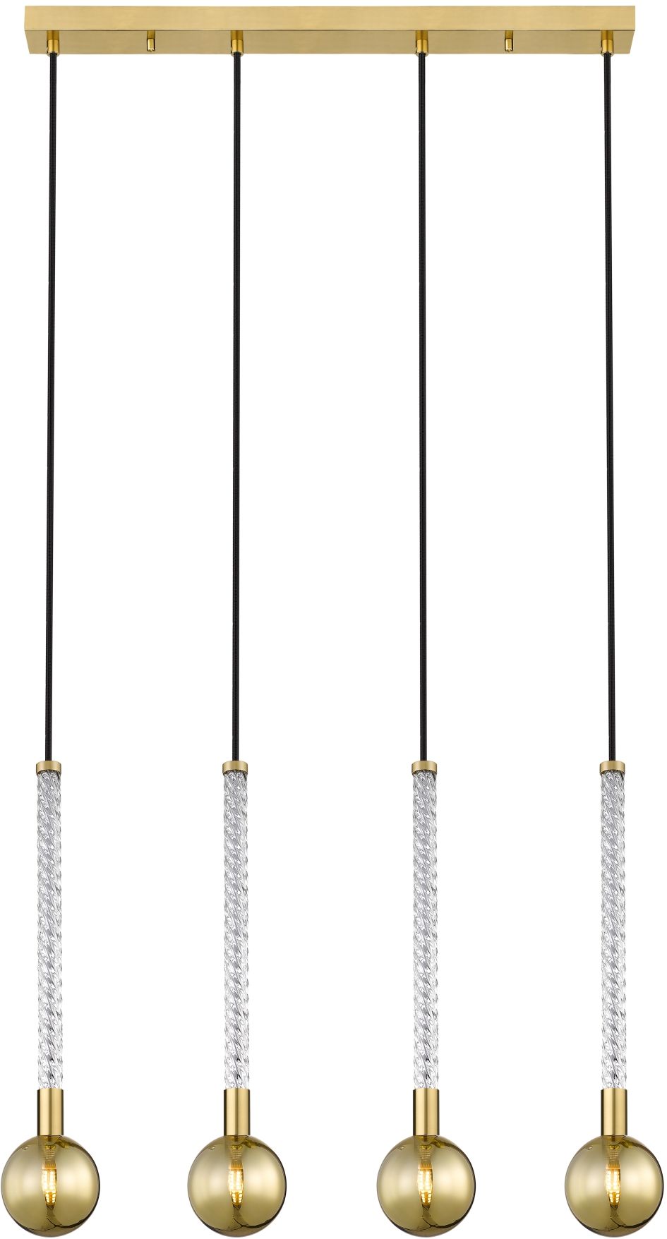 Zuma Line Mida lámpara colgante 1x6 W latón-oro P0583-04A-2GHF