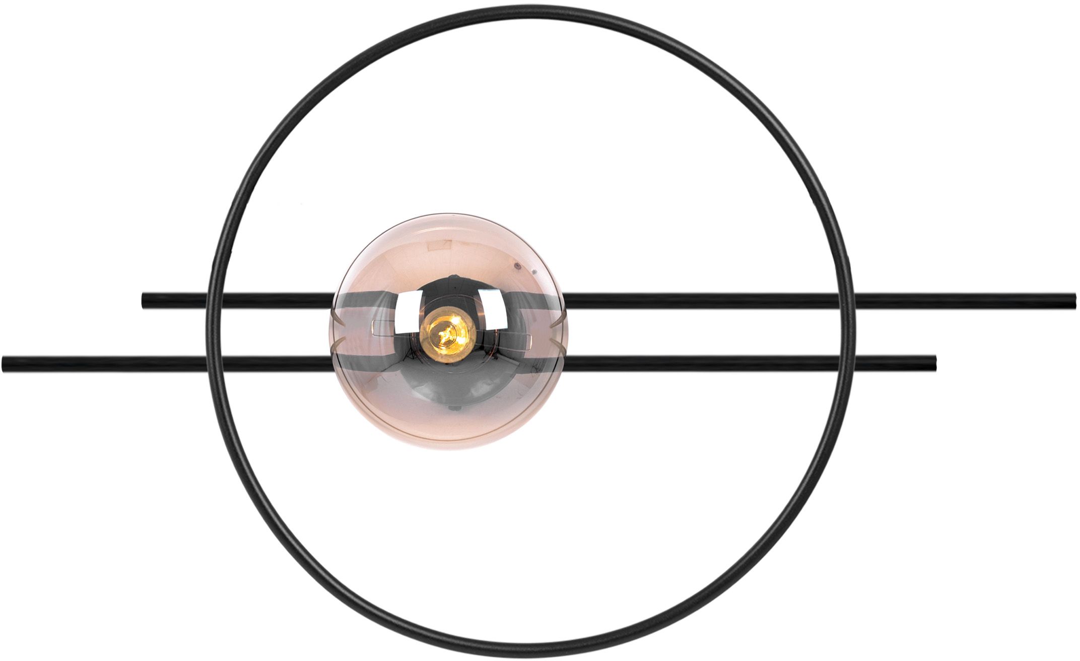 Kaja Corsa lámpara de pared 1x40 W negro-ámbar K-5346