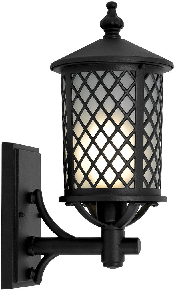 Kaja Chicago lámpara de pared para exteriores 1x60 W negro K-8215