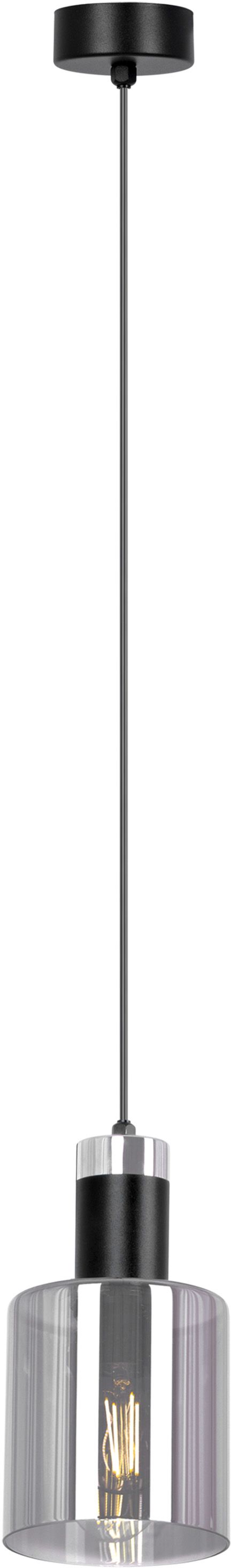 Kaja Brus lámpara colgante 1x40 W negro-grafito K-5250