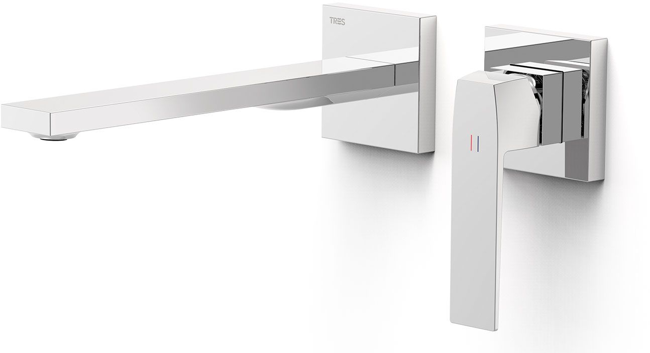 Tres Slim Exclusive grifo para lavabo empotrado cromo 20230022