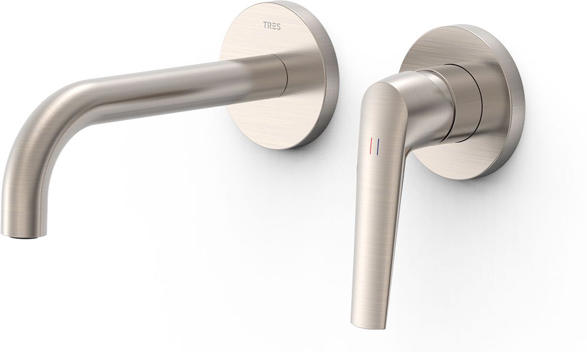 Tres Fuji grifo para lavabo empotrado acero 28130021AC