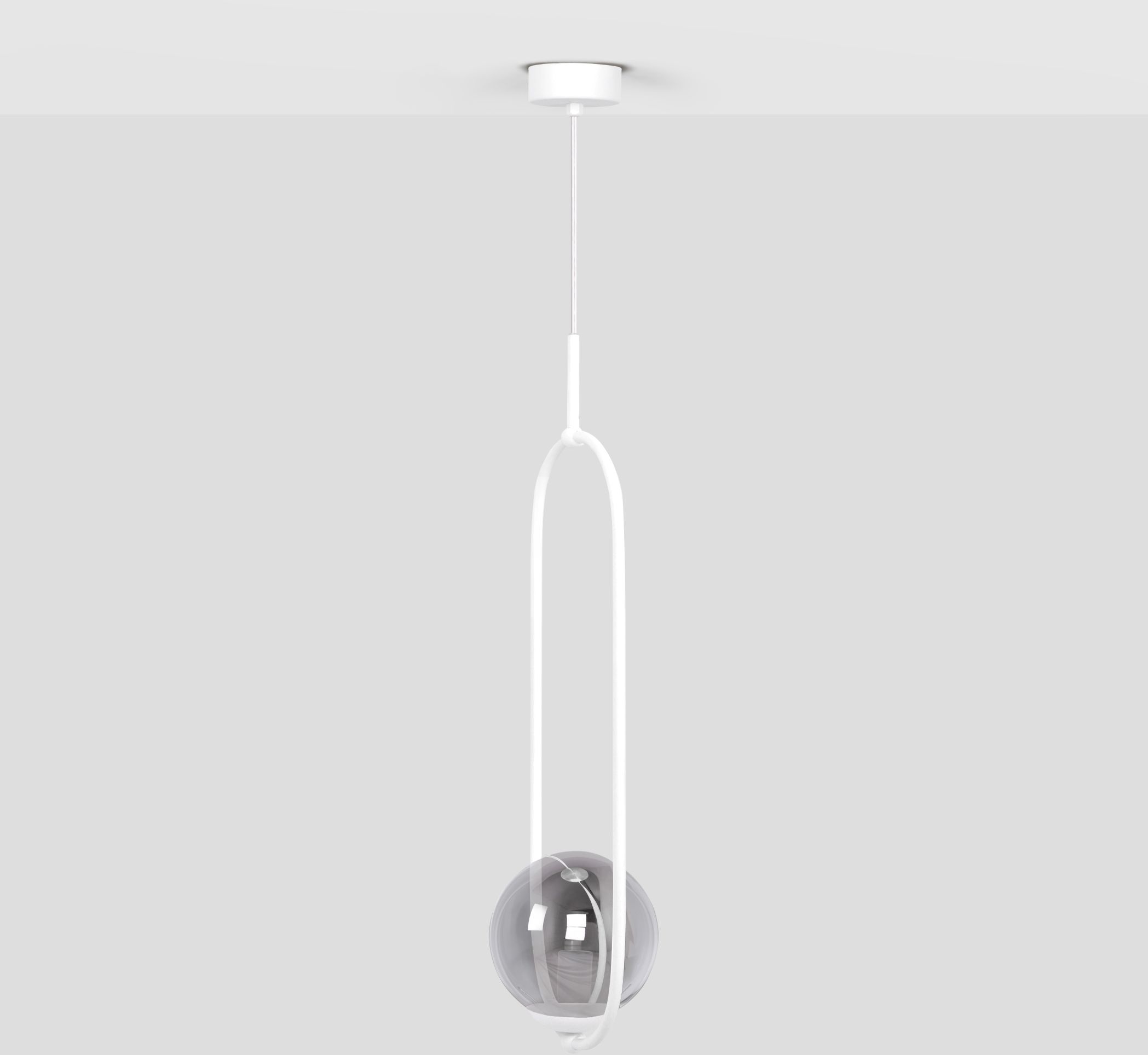 Kaja Arlena lámpara colgante 1x40 W blanco-grafito K-5302