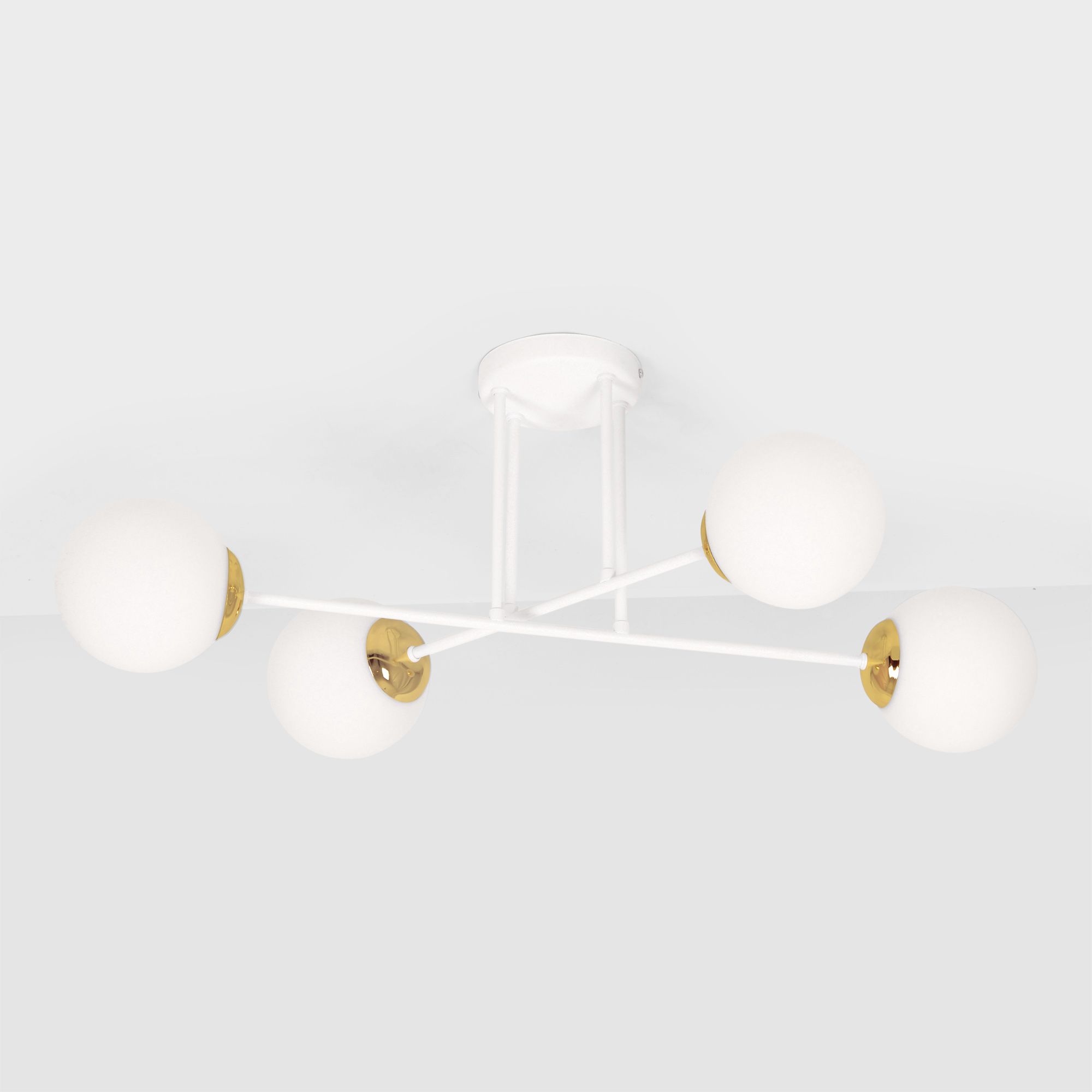 Kaja Elmo lámpara de techo 4x40 W blanco-oro K-5313