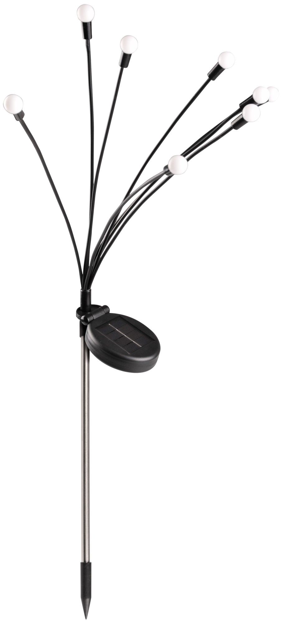 Goldlux Fiorini lámpara solar de pie x W negro 325549