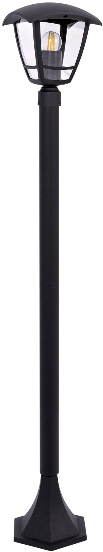 Kaja Napoli lámpara de pie para exteriores 1x40 W negro K-8202