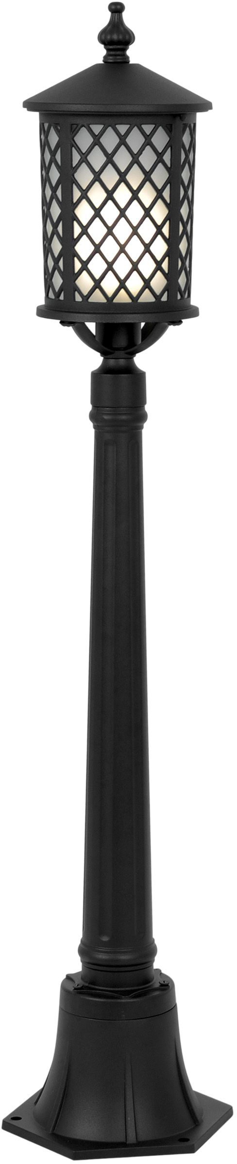Kaja Chicago lámpara de pie para exteriores 1x60 W negro K-8217