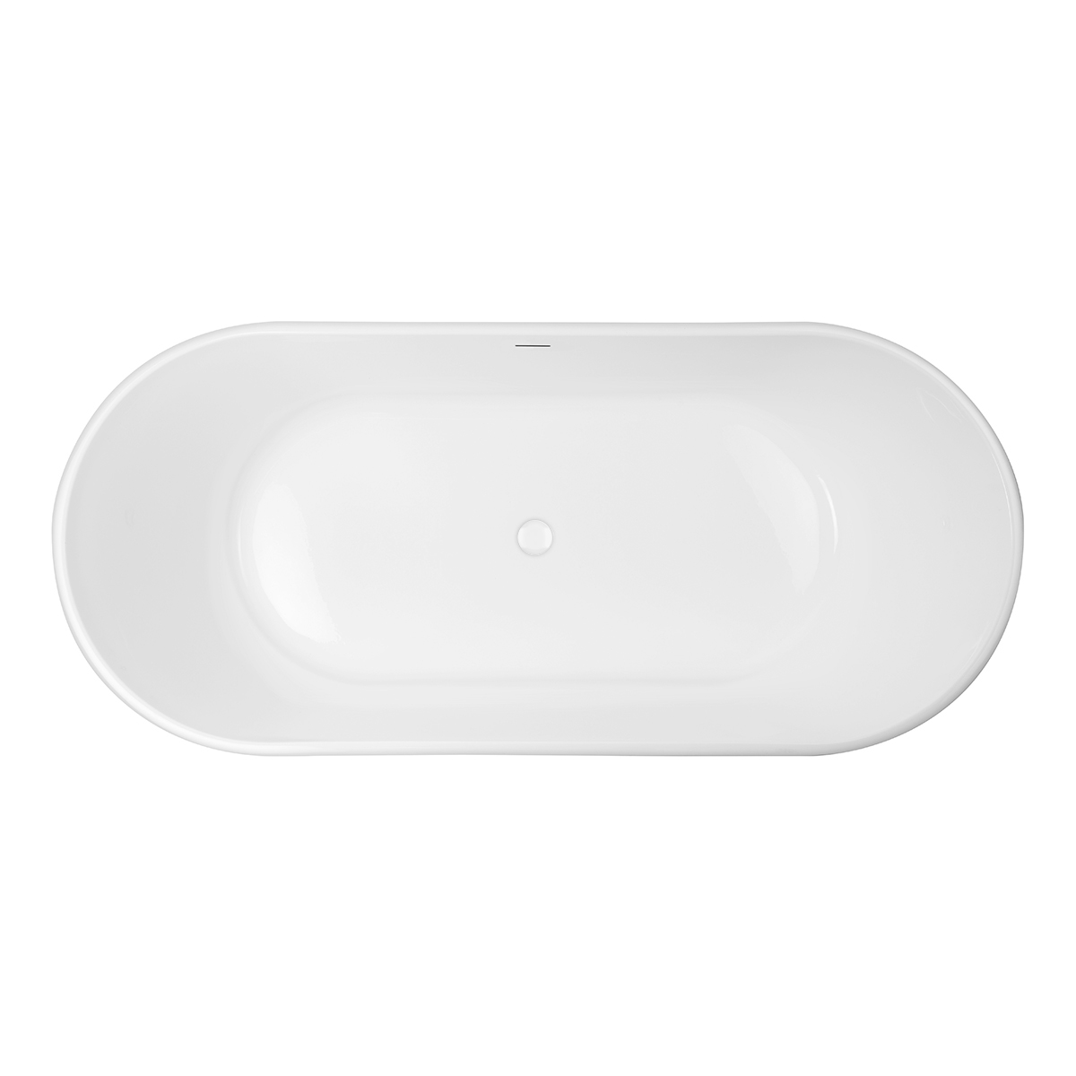 Conjunto bañera exenta Oltens Inga 12004000, embellecedor de tapón Oltens 09002000