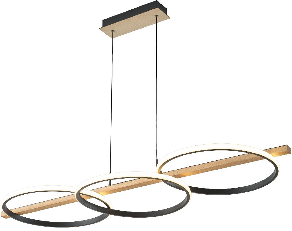 Zuma Line Almeria lámpara colgante 1x35 W negro MD3913-3-3BWLT