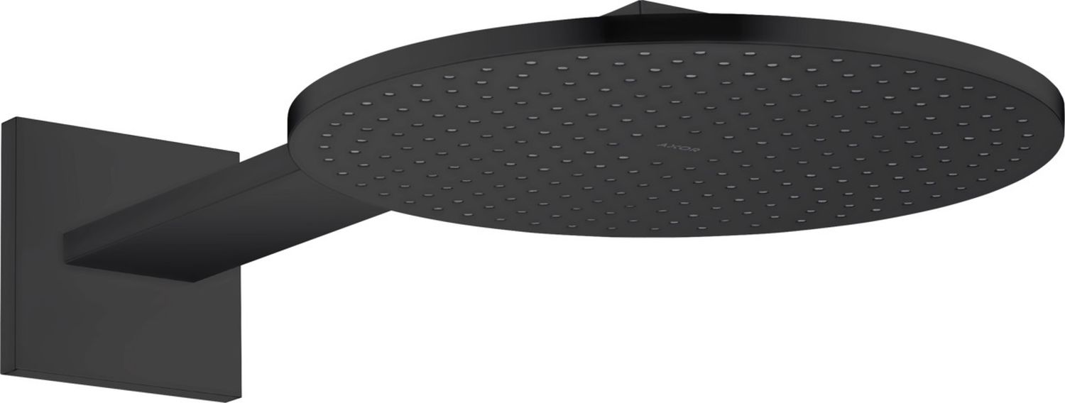 Axor ShowerSolutions brazo de ducha con efecto lluvia 30x30 cm circular negro 35303670