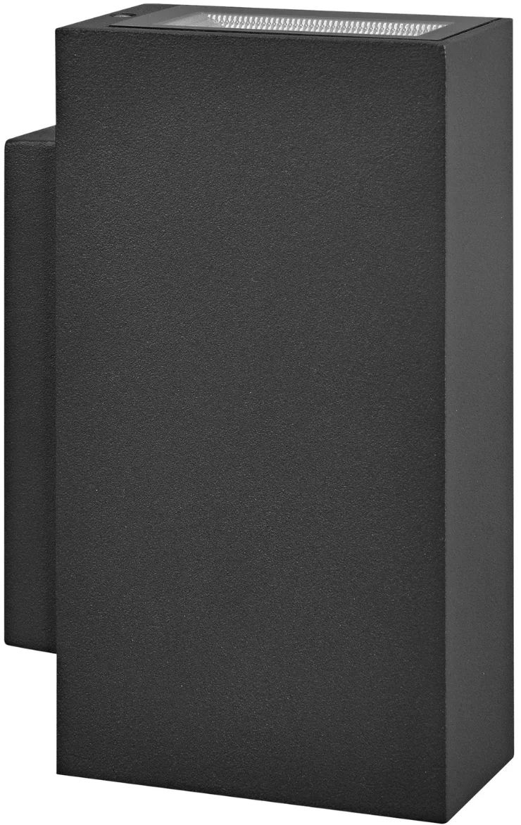 Goldlux Orlean lámpara de pared para exteriores 2x2.5 W negro 319999