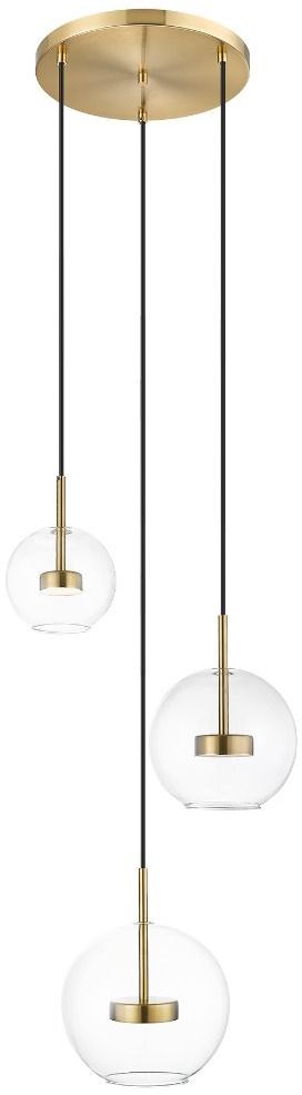 Zuma Line Enceladus lámpara colgante 3x5 W transparente-oro P0428-03L-L4AC
