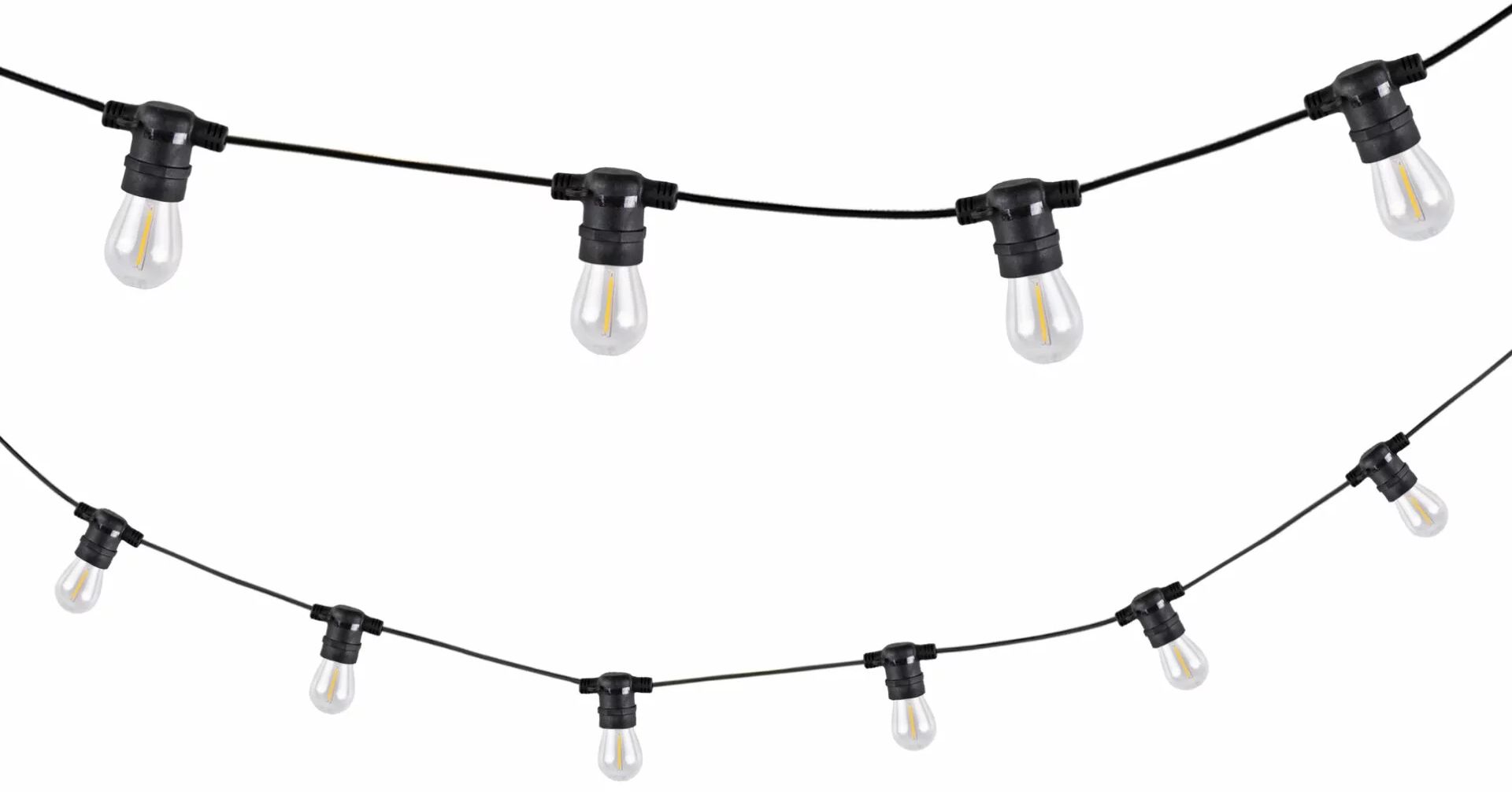 Goldlux Party guirnalda exterior x6 W negro 310323