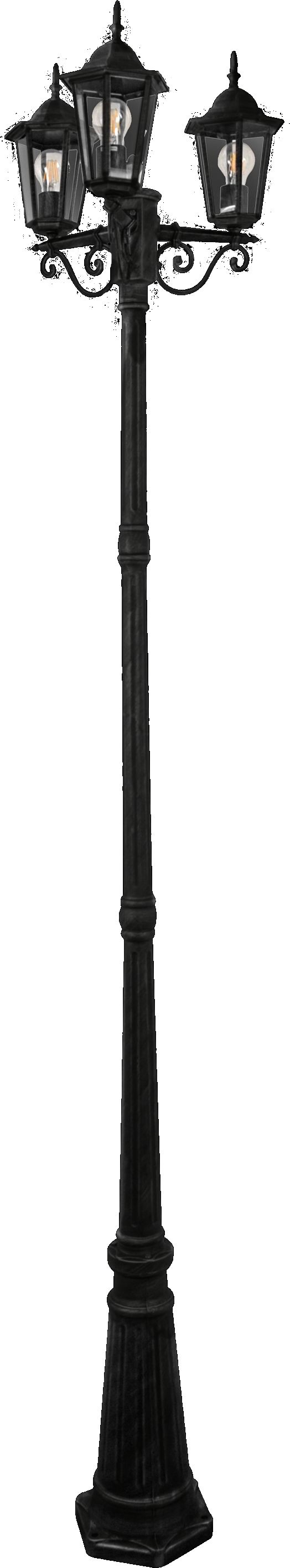 Goldlux Liguria lámpara de pie para exteriores 3x20 W negro 313423