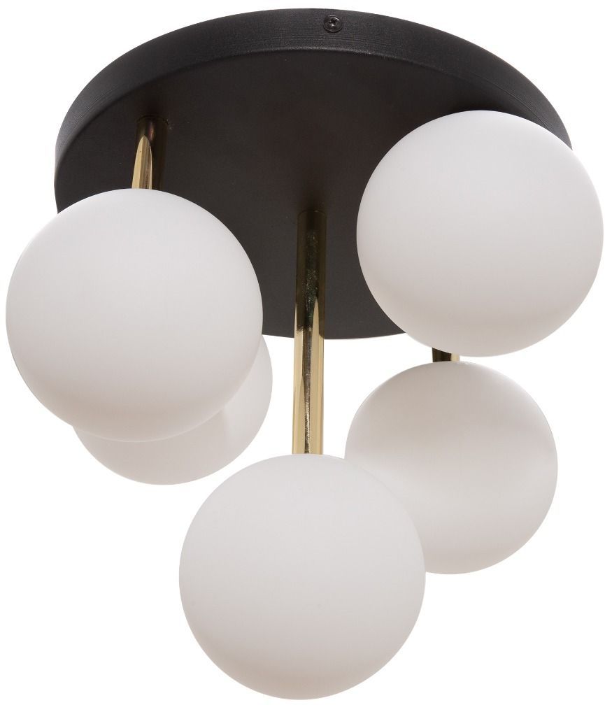 Zuma Line Ali lámpara de techo 5x40 W blanco-negro-oro 5645