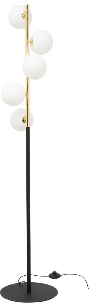 Zuma Line Ali lámpara de pie 5x40 W blanco-negro-oro 5649