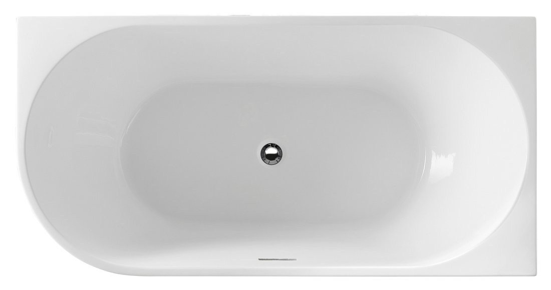 Aqualine Tibera bañera de pared 140x70 cm blanco E1055