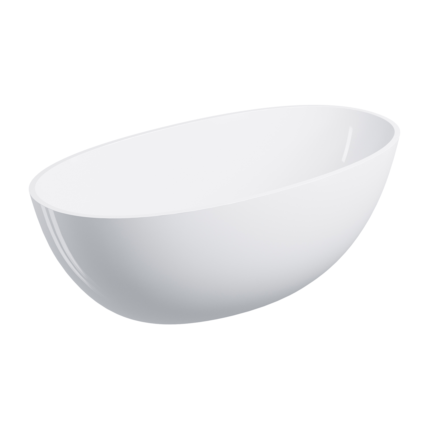 Omnires Shell M+ bañera exenta 148x75 cm oval blanco SHELL148WWBP