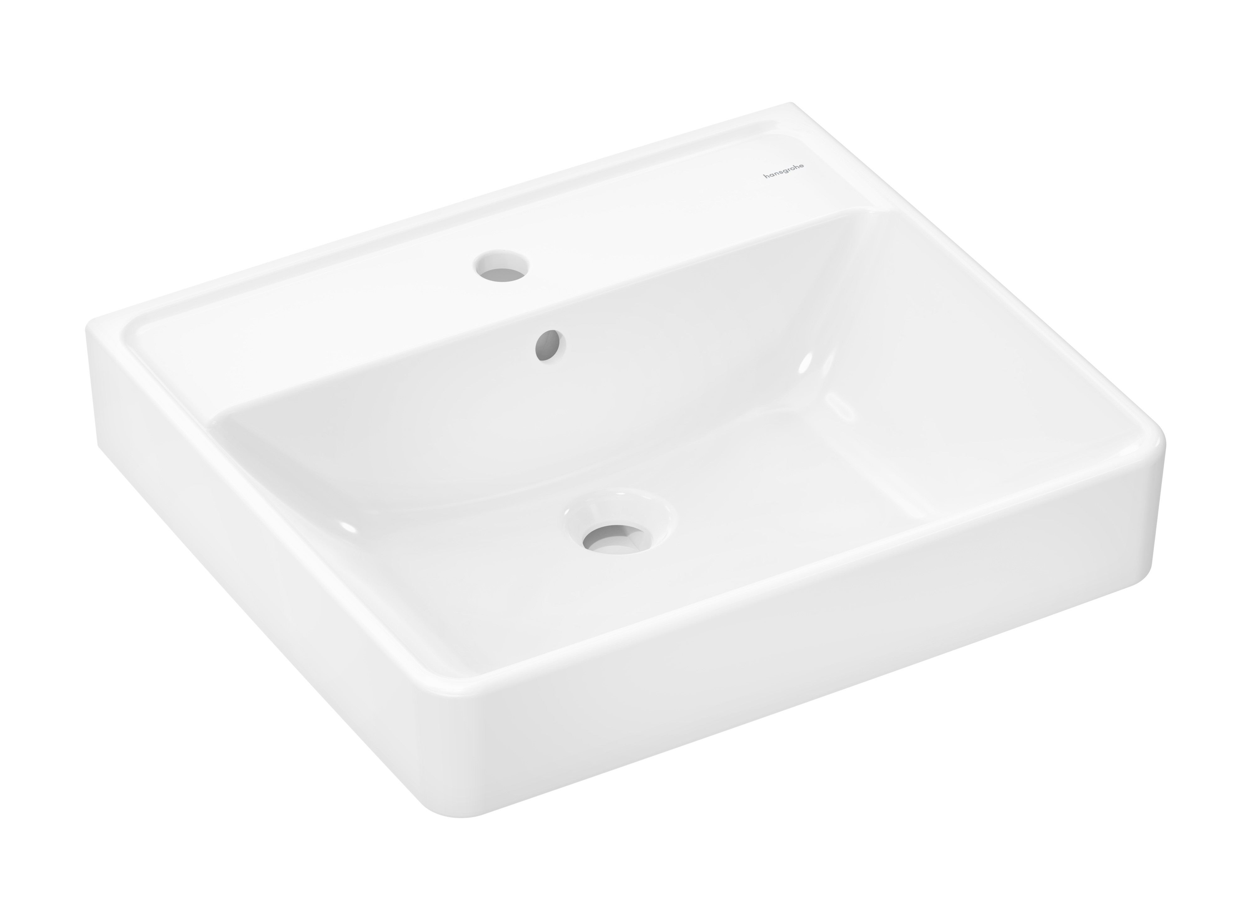 Hansgrohe Xanuia Q lavabo 55x48 cm rectangular clásico-sobre encimera blanco 60238450