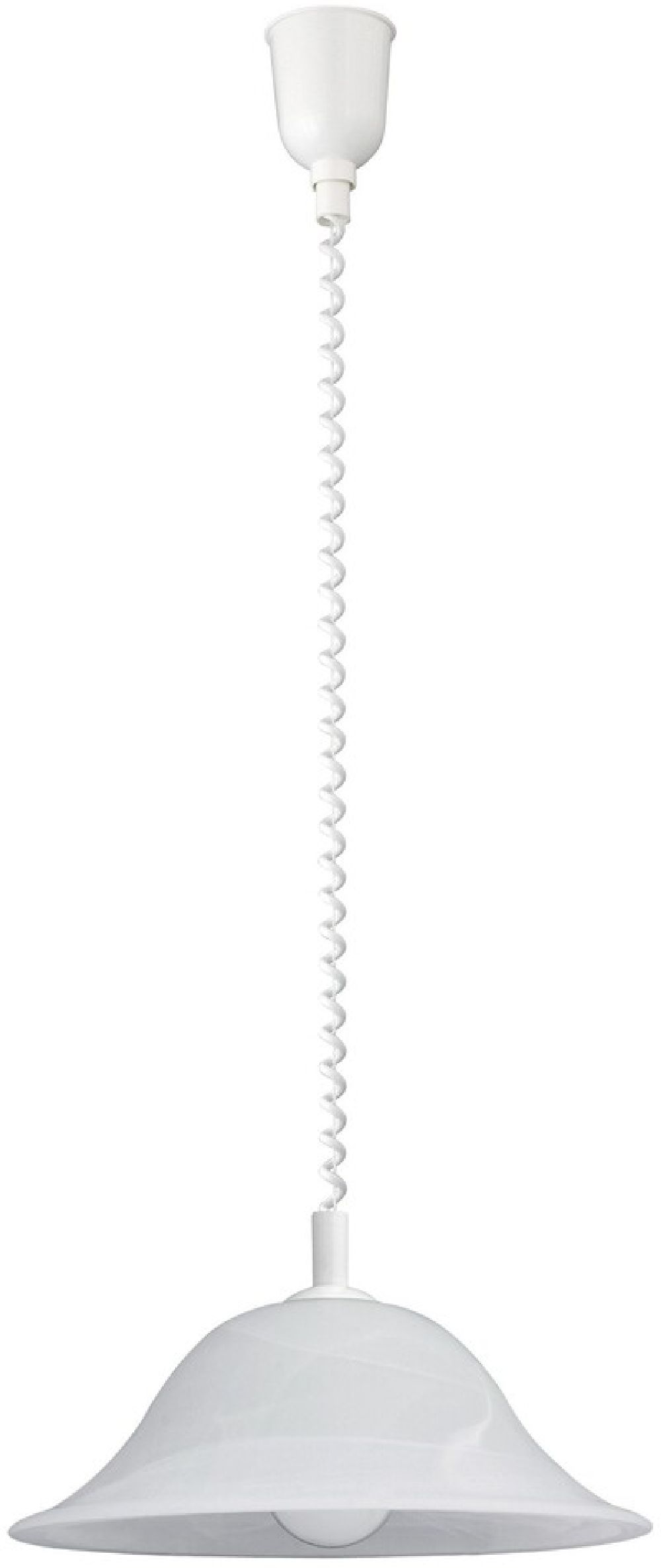 Rabalux Alabastro lámpara colgante 1x60 W blanco 3904