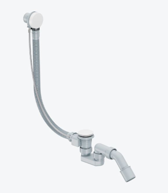 Excellent Simple sifón con rebosadero blanco ARIN.3157WH