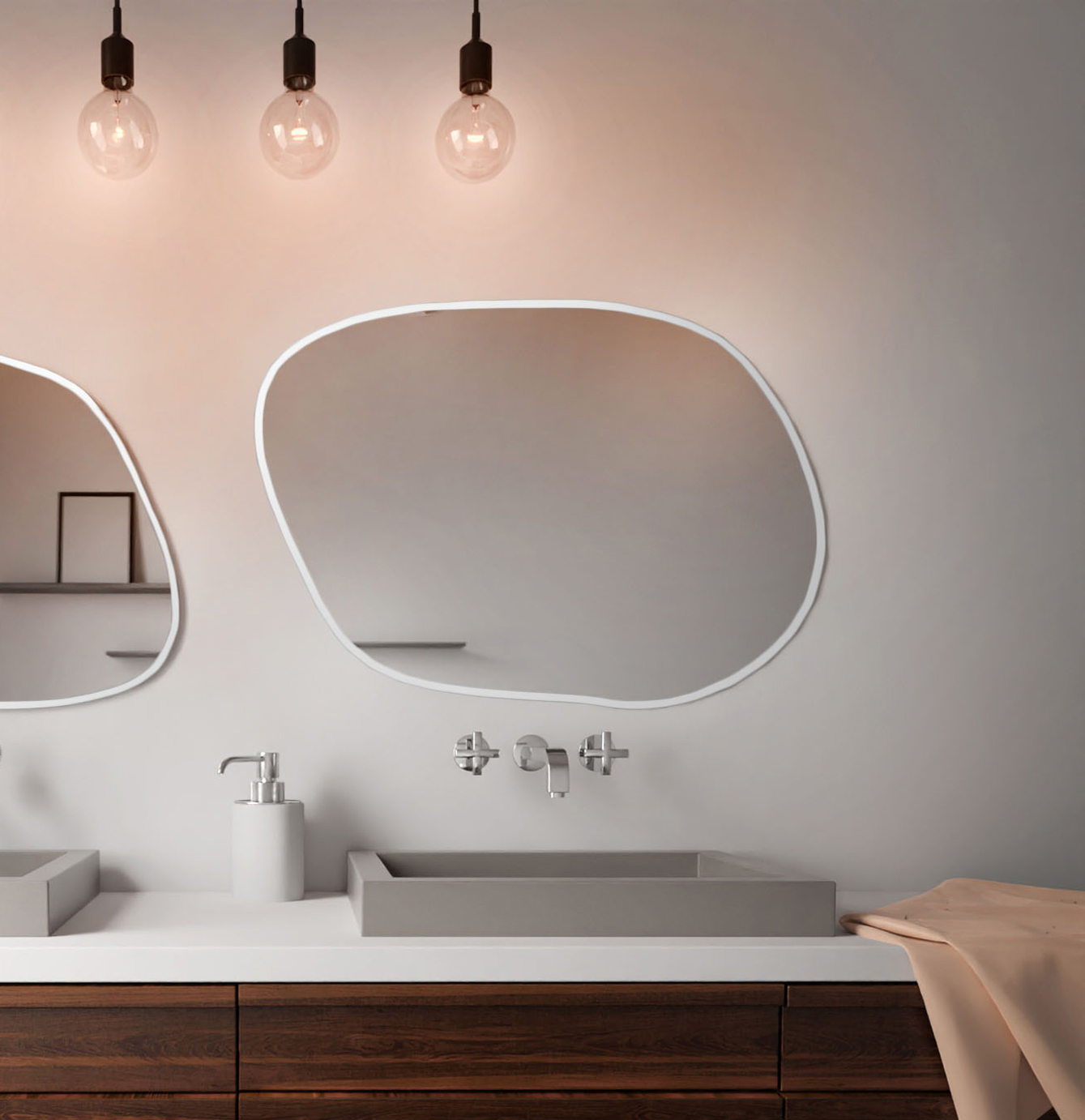 Baltica Design Bright Stain IV espejo 60x43 cm con iluminación blanco 5904107920689