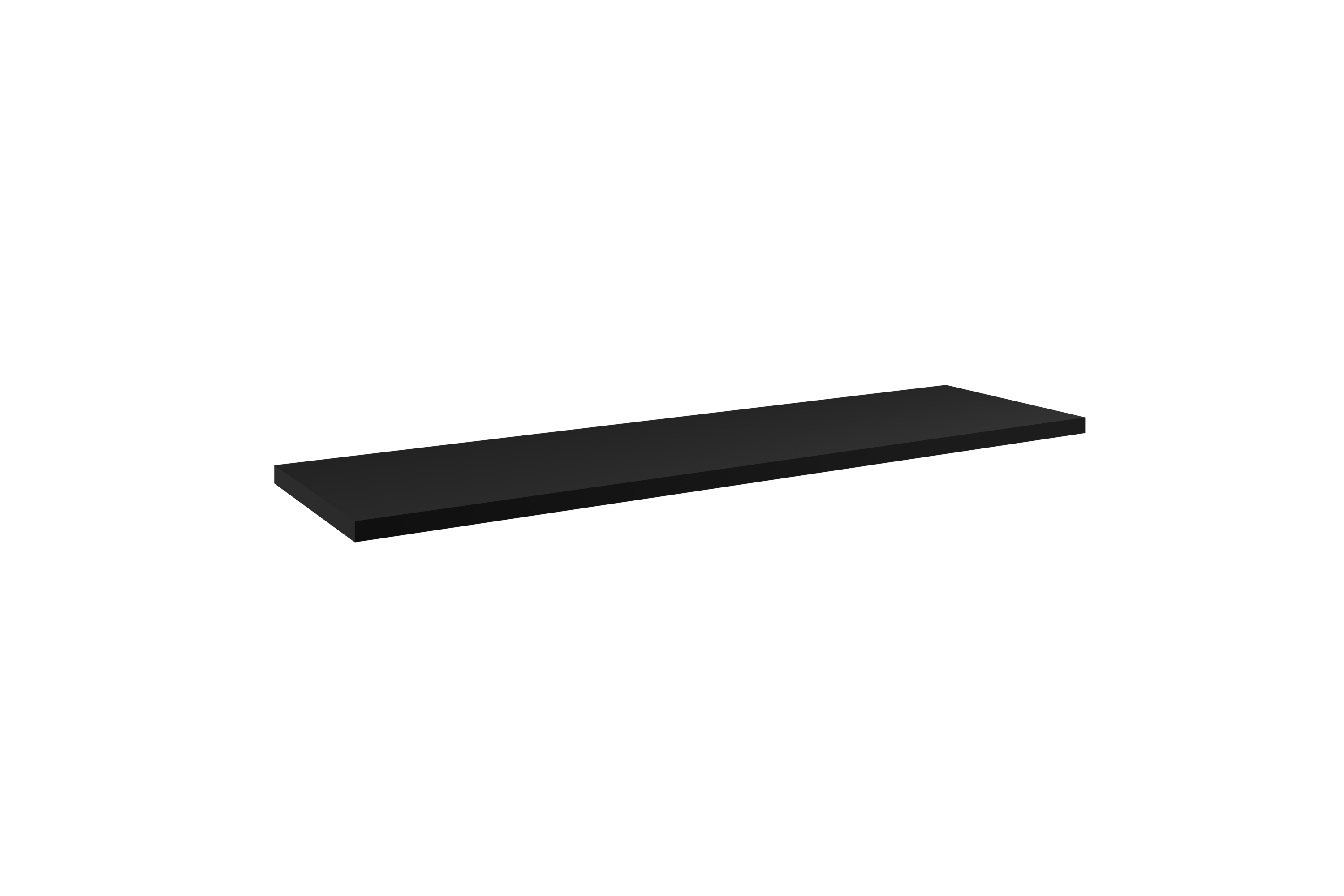 Comad Nova Black encimera 140.4x40 cm negro NOVA BLACK B 89-140