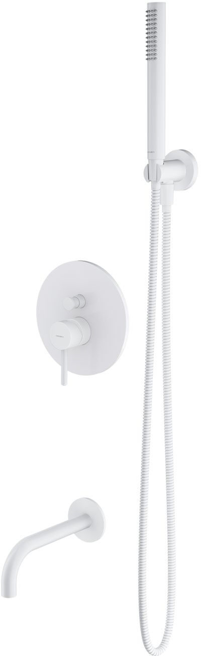 Omnires Y conjunto bañera/ducha empotrado blanco SYSYW01WM