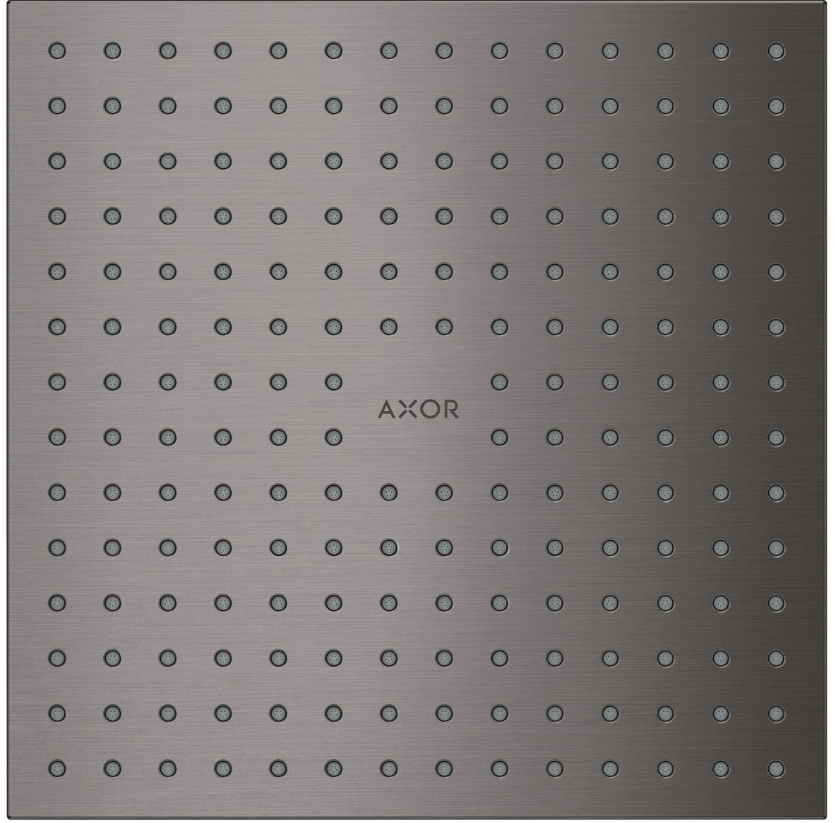 Axor ShowerSolutions ducha con efecto lluvia 25x25 cm cuadrada negro 35313340