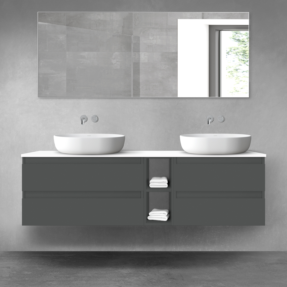 Conjunto armario Oltens Vernal 60001400, armario Oltens Vernal 60000400, 63008000, 60021400