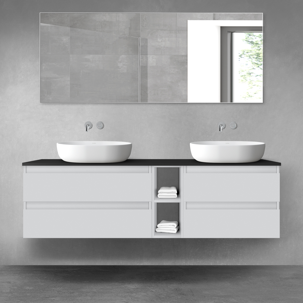 Conjunto armario Oltens Vernal 60001700, armario Oltens Vernal 60000700, 63008300, 60021700