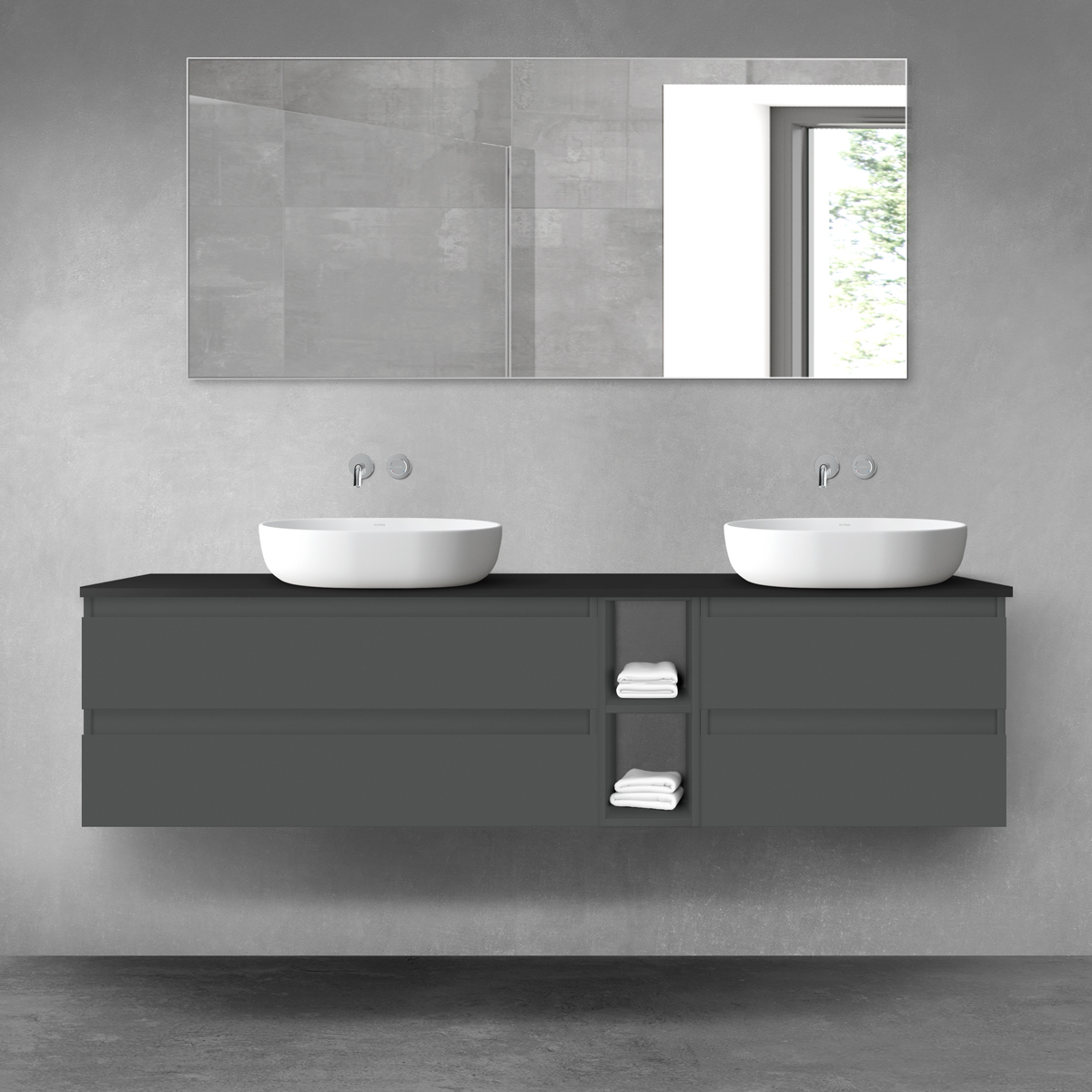 Conjunto armario Oltens Vernal 60002400, armario Oltens Vernal 60000400, 63009300, 60021400