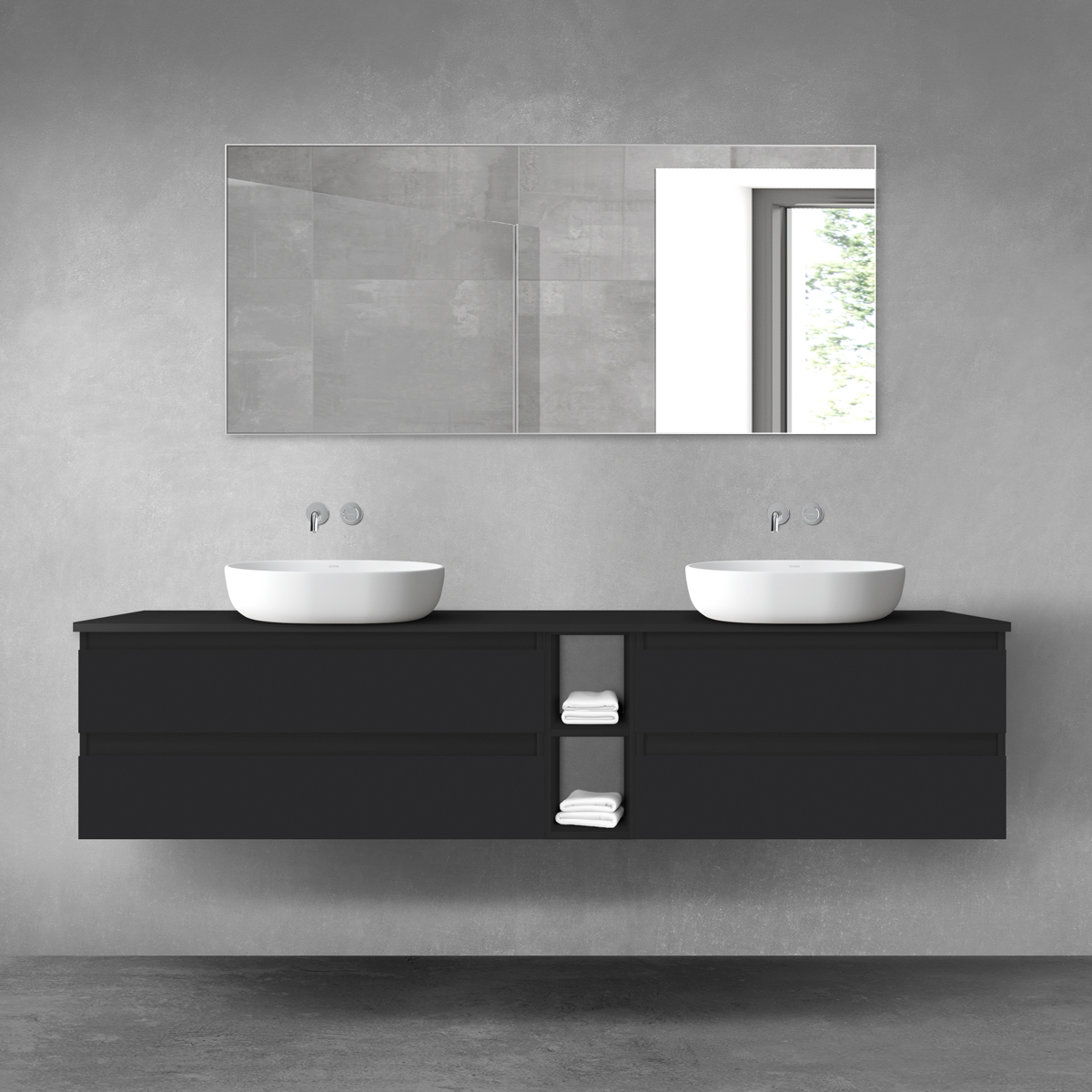 Conjunto armario Oltens Vernal 60002300, armario Oltens Vernal 60001300, 63010300, 60021300