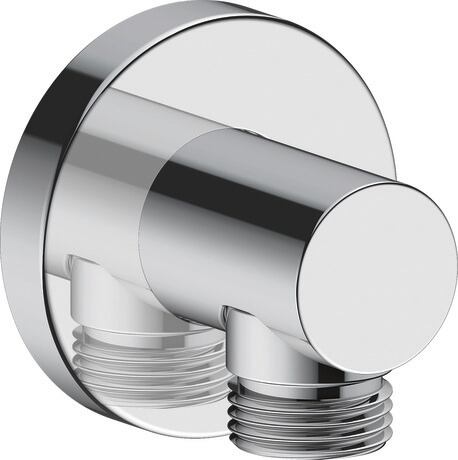 Duravit codo de conexión a pared cromo UV0630008010