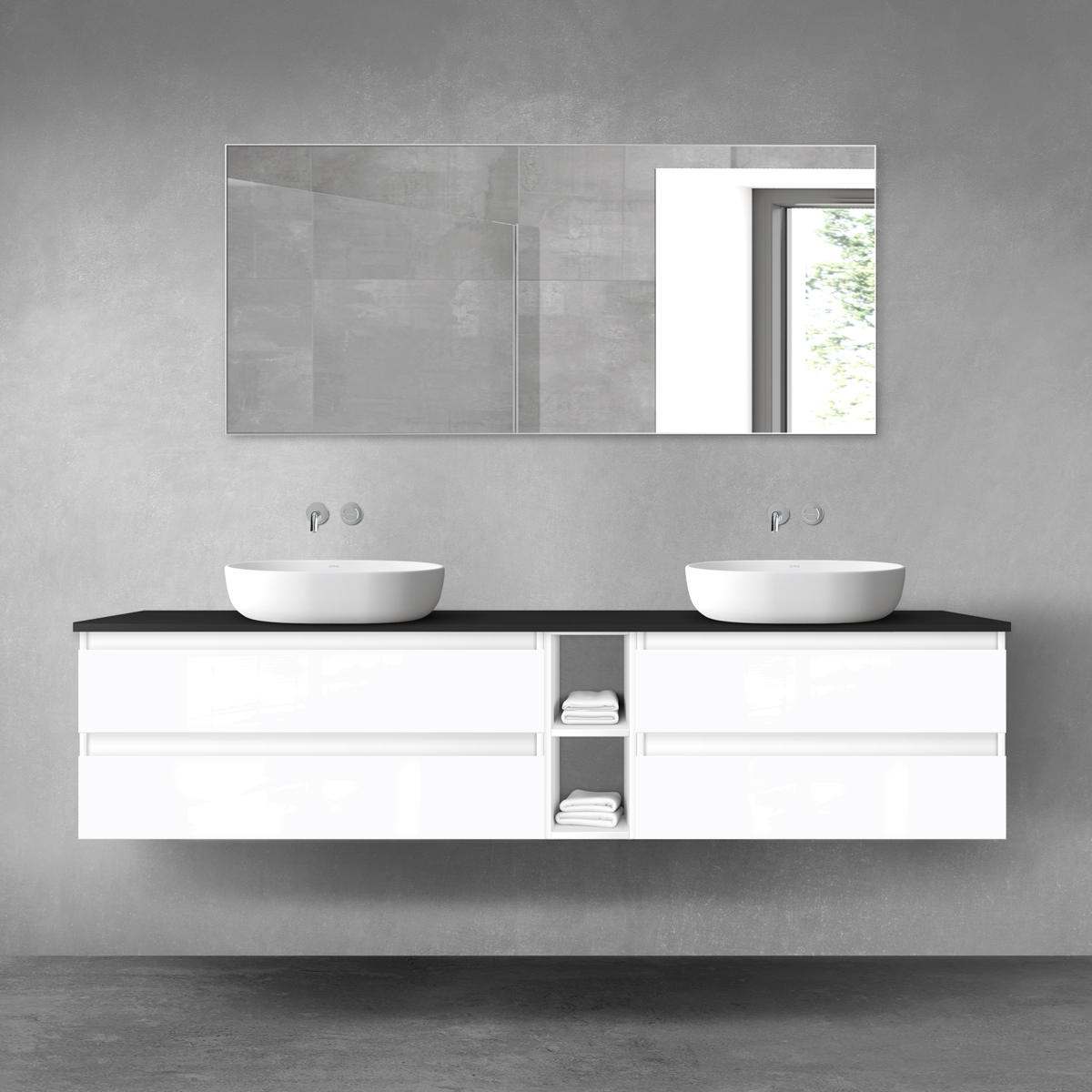 Conjunto armario Oltens Vernal 60004000, armario Oltens Vernal 60003000, 63010300, 60021000