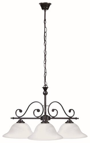 Rabalux Dorothea lámpara colgante 3x60 W blanco-negro 7773
