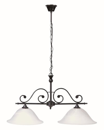 Rabalux Dorothea lámpara colgante 2x60 W blanco-negro 7777