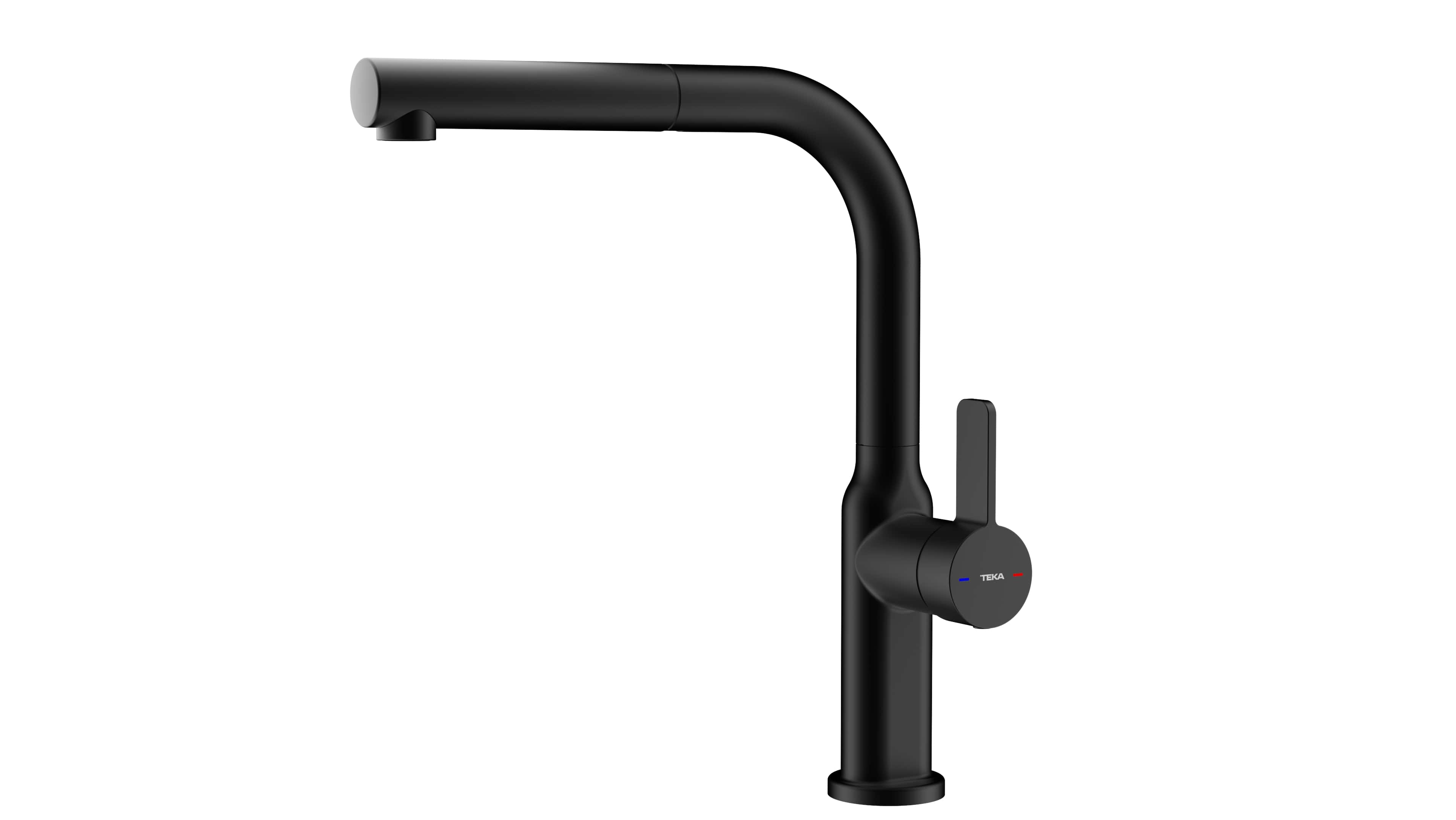 Teka Oval grifo de cocina de pie negro 116020019