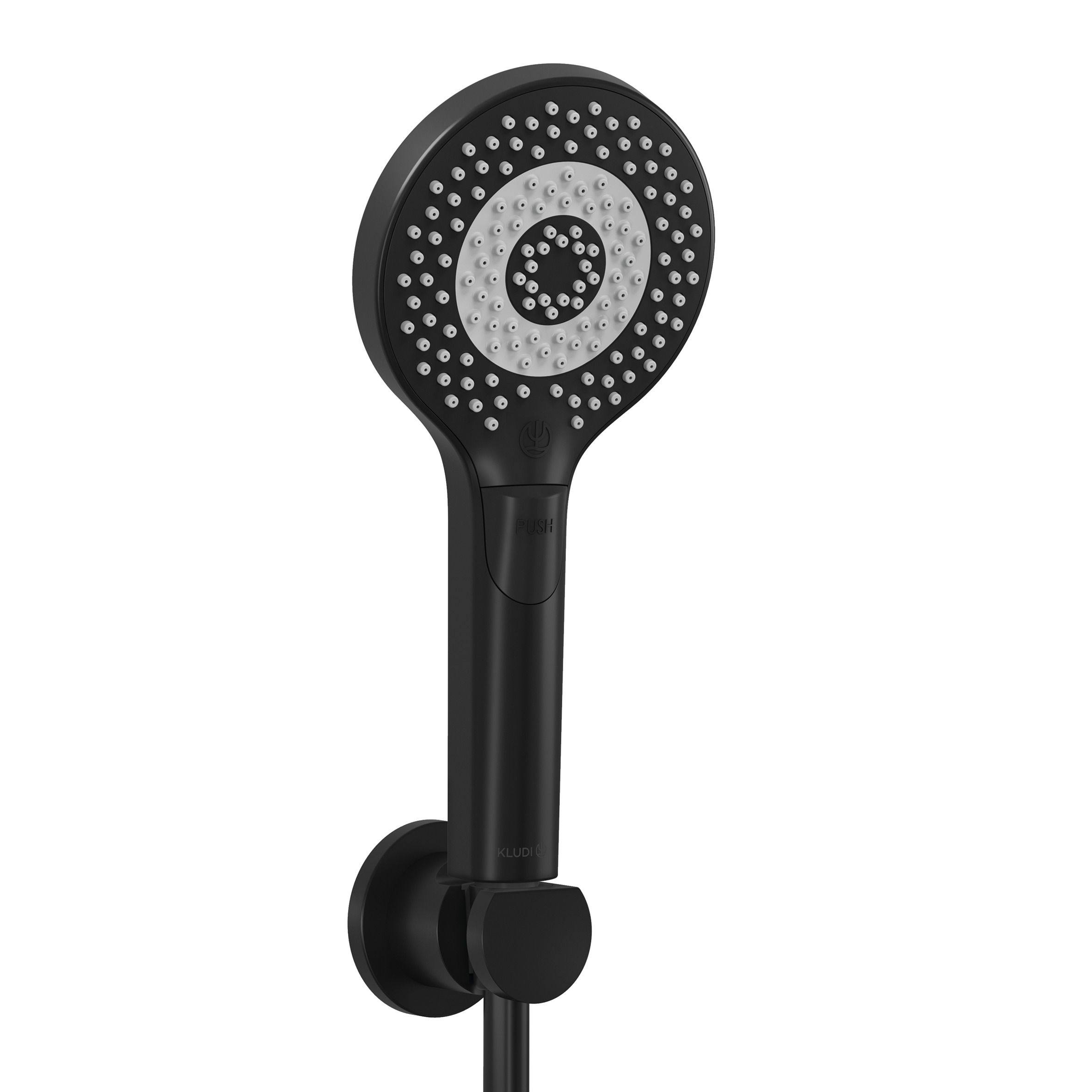 Kludi Dive conjunto de ducha a pared negro 6995039-00
