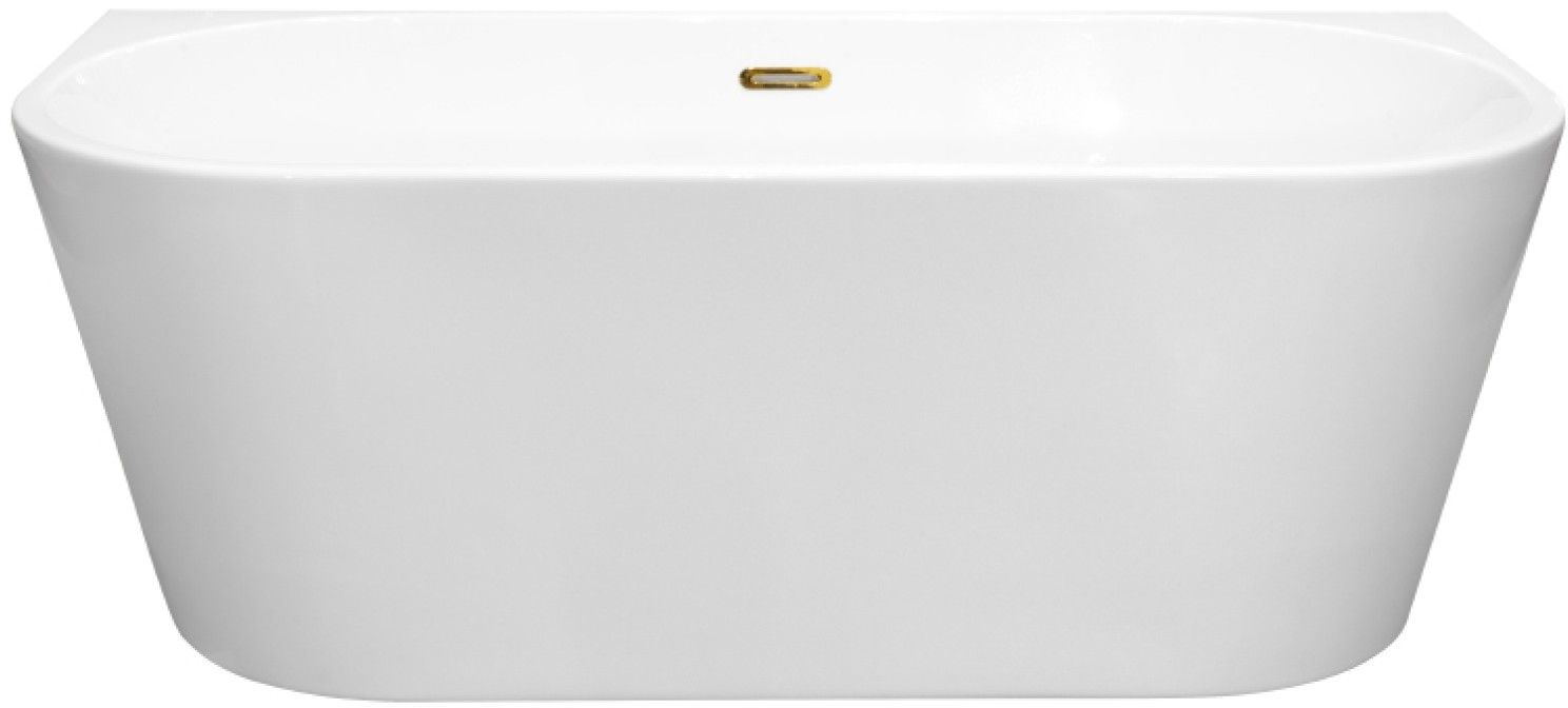 Besco Vica bañera de pared 169x80 cm oval blanco #WAS-170VNBI