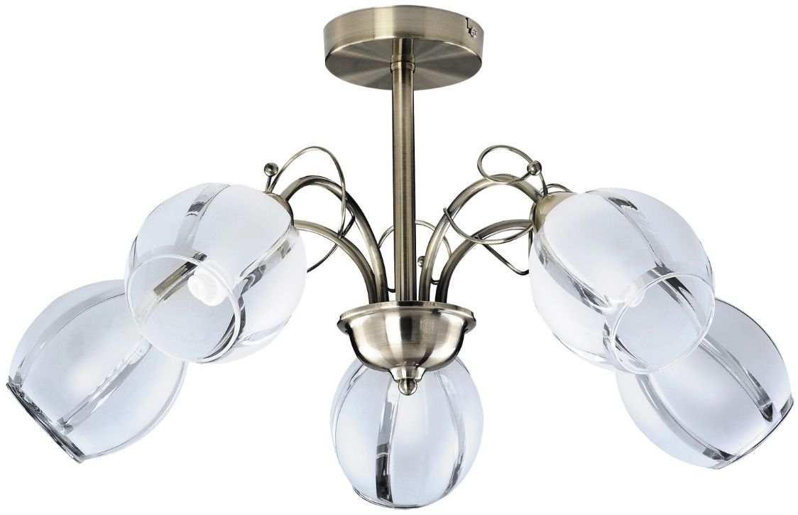 Rabalux Joel lámpara de techo 5x60 W marrón 2271