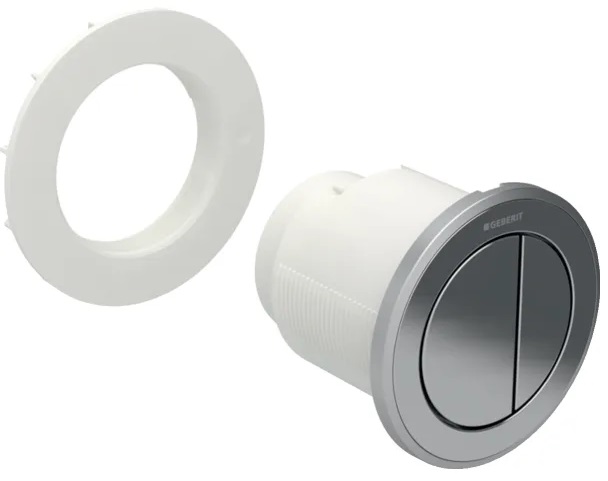 Geberit Typ 10 botón de descarga para WC cromo mate 116.057.JQ.1