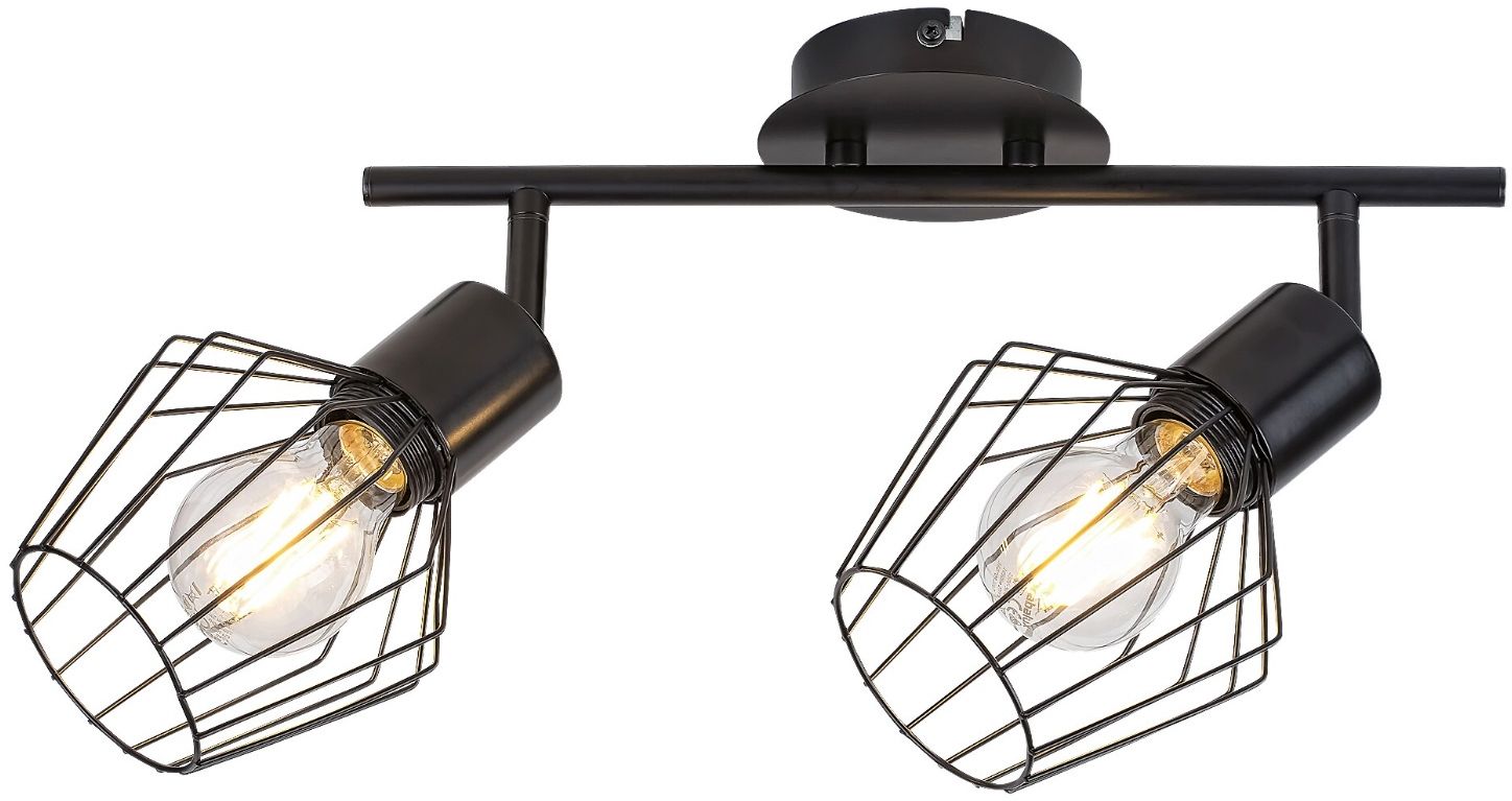 Rabalux Belano lámpara de techo 2x40 W negro 3535