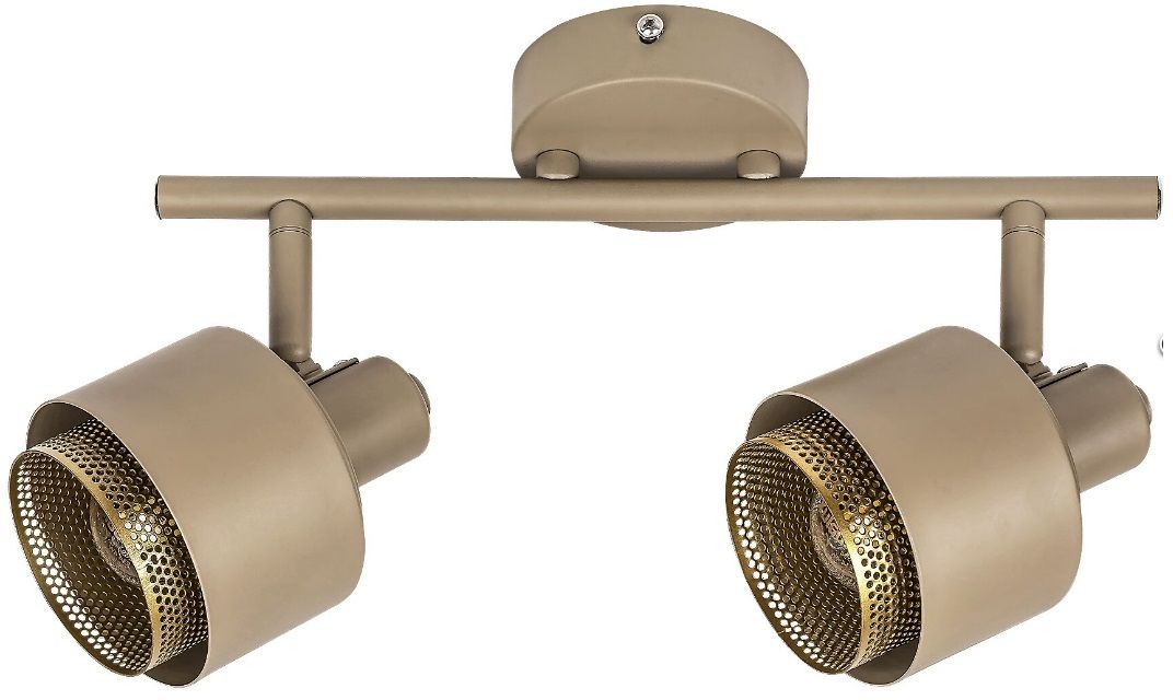 Rabalux Fedora lámpara de techo 2x40 W oro-marrón 3548
