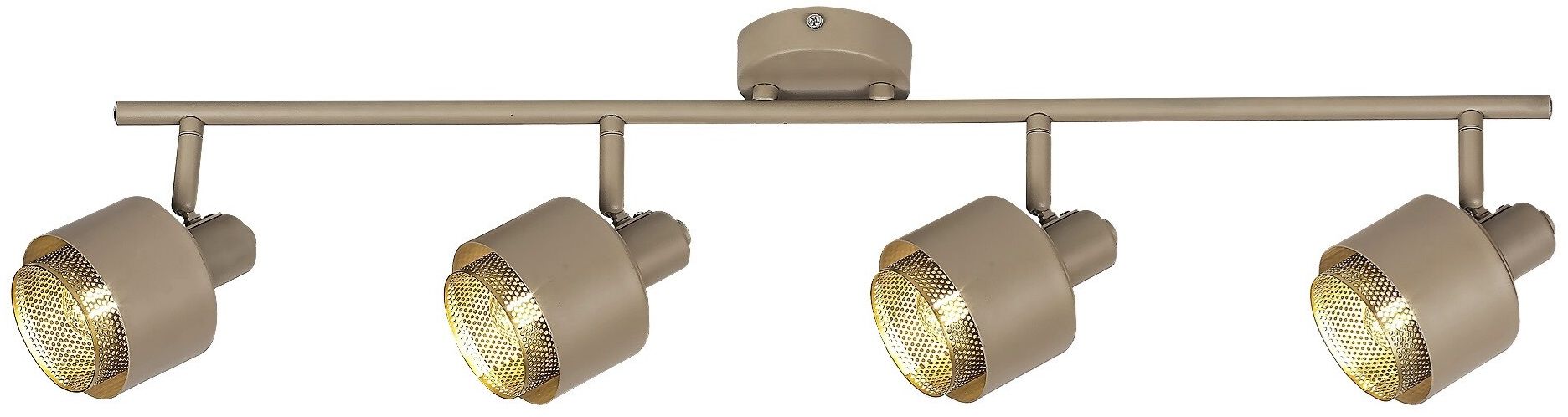 Rabalux Fedora lámpara de techo 4x40 W oro-marrón 3550