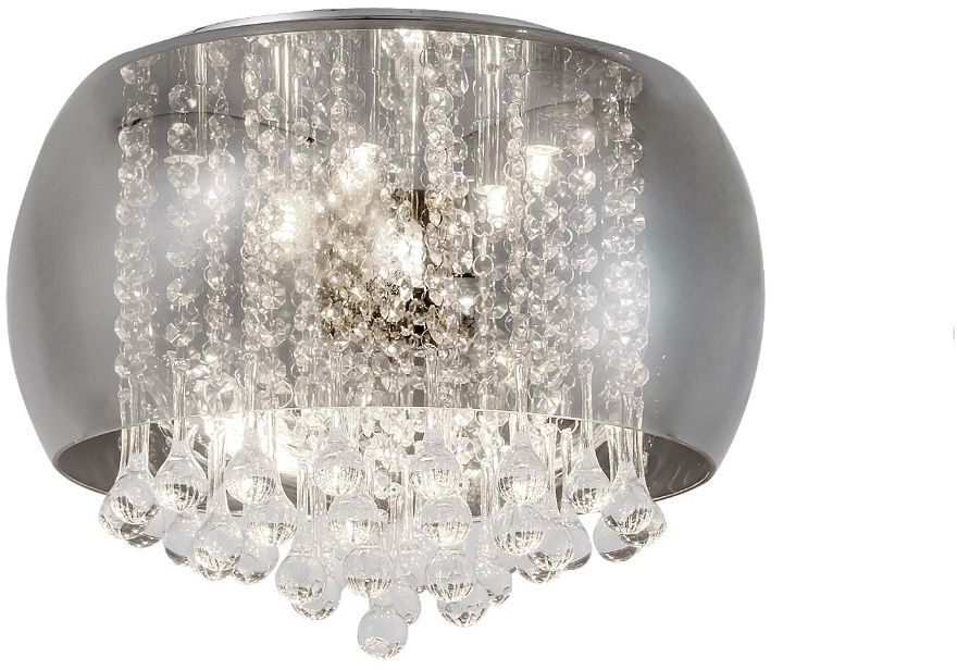 Rabalux Ninelle lámpara de techo 6x40 W cromo-ahumado 3598