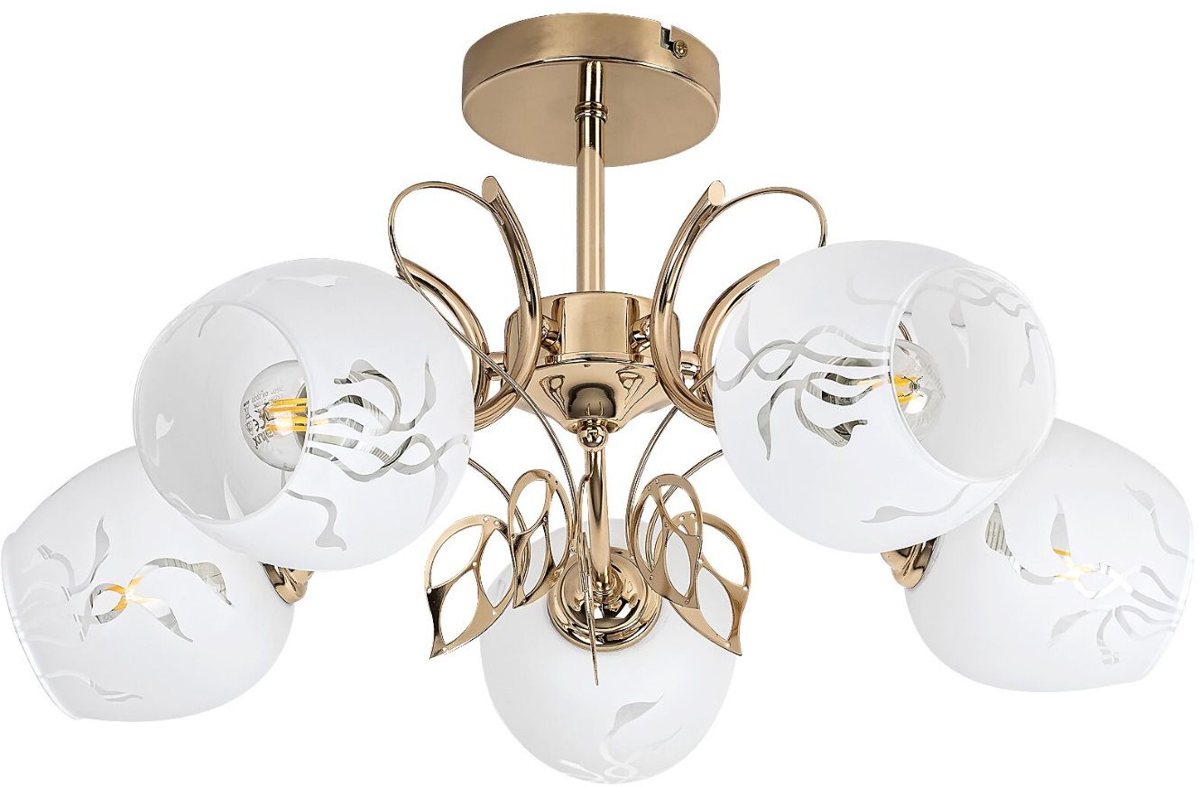 Rabalux Fauna lámpara de techo 5x40 W oro 5099